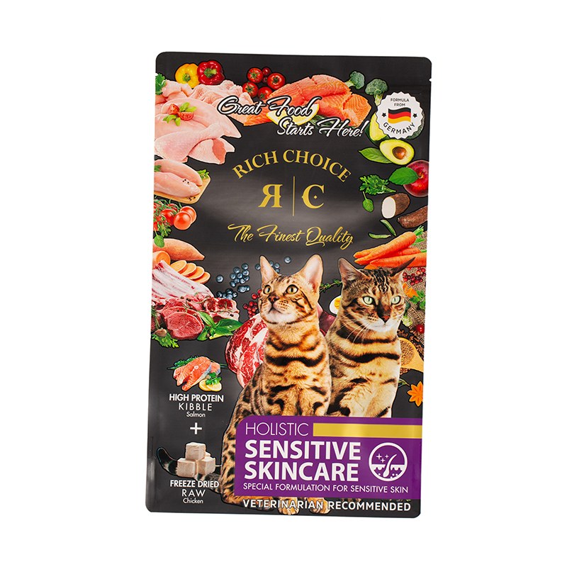 Bolsa de papel de aluminio para comida para gatos