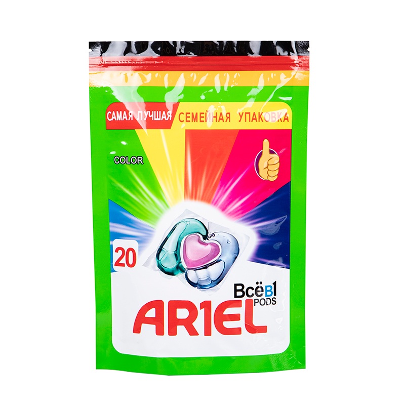 Bolsa de fondo plano para detergente para ropa