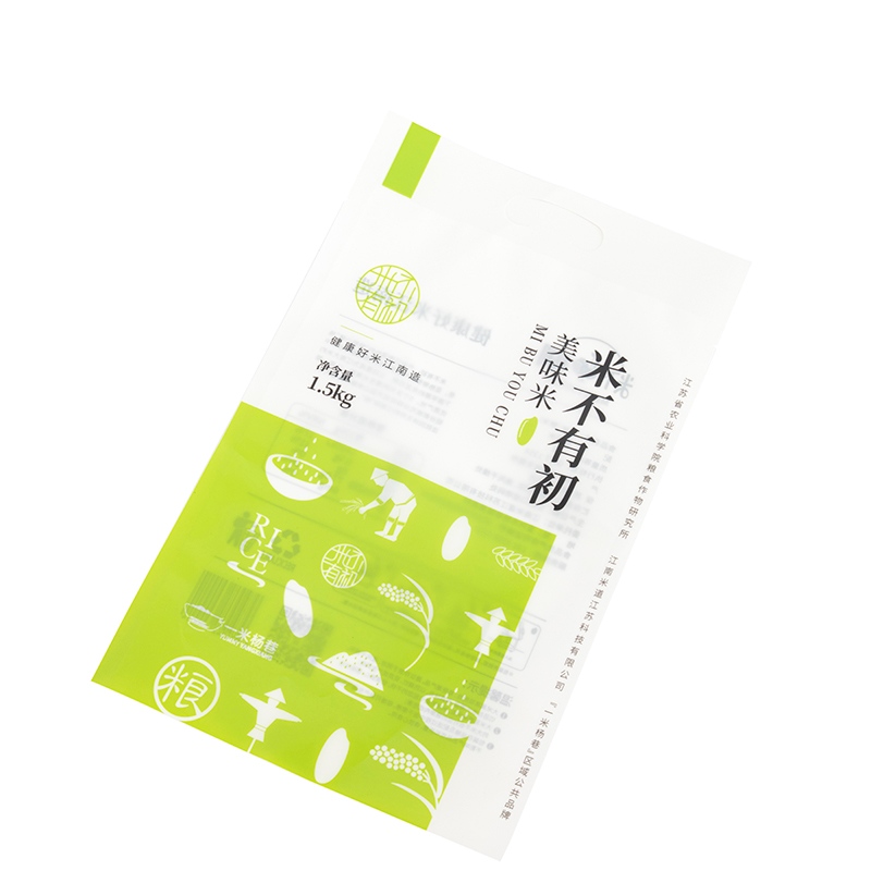 Bolsa con asa de plástico para arroz