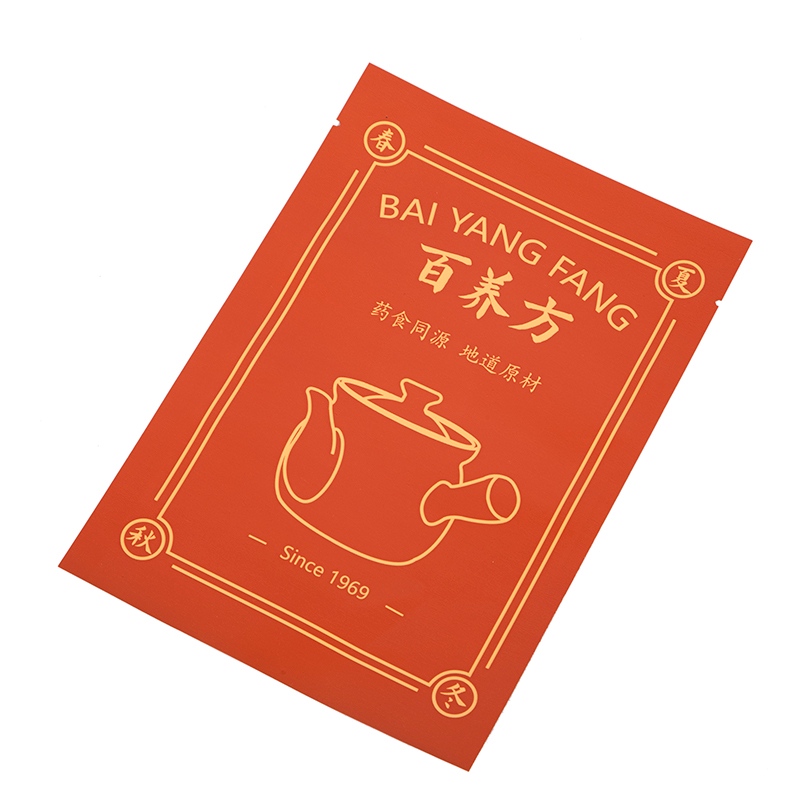 Bolsa de té con cremallera