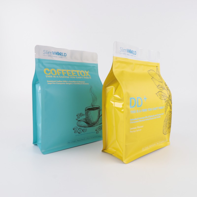 Bolsa de fondo plano para té